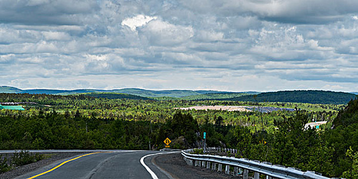 风景,道路,通过,乡村风光,新布兰斯维克,加拿大