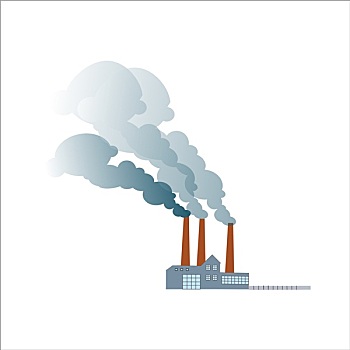 烟,脏,污染,工厂