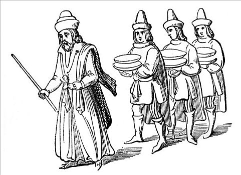 服务员,男人,15世纪,艺术家,未知