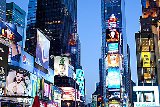 标识,广告牌,时代广场,纽约,美国