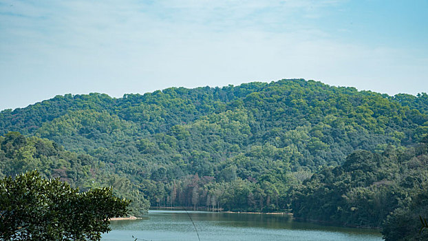 山,湖,自然