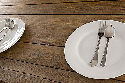 白色,盘子,餐具,桌上,特写