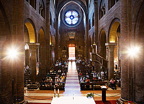 摩德纳,大教堂,室内,圣坛,意大利,欧洲