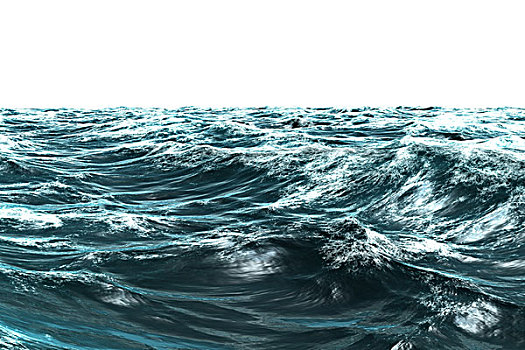 电脑合成,风暴,蓝色海洋