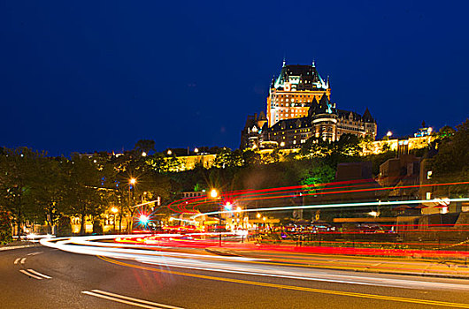 魁北克古城夜景