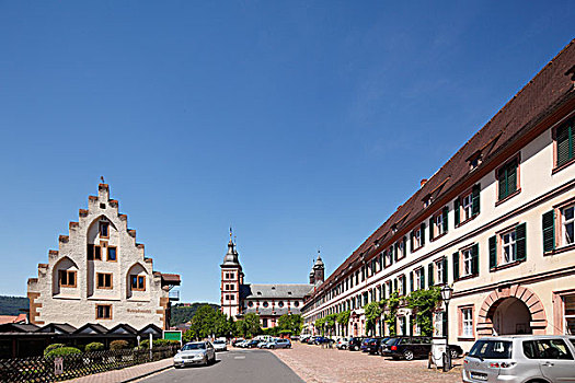 寺院,建筑,弗兰克尼亚,巴伐利亚,德国,欧洲
