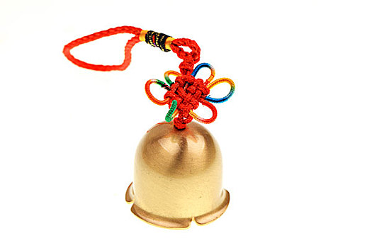 挂着中国节的铜铃当