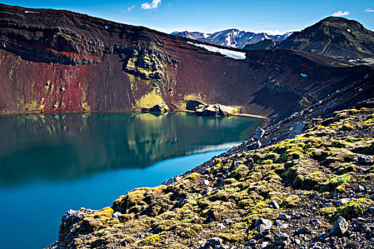 火山,火山口,兰德玛纳,自然,自然保护区,高地,冰岛,欧洲