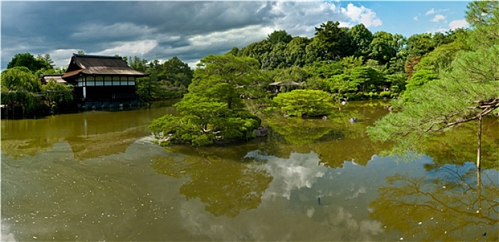日式庭园,反射
