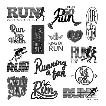 跑,职业,生活,健康,国王,喜爱,运动,起床,醒,海报,矢量