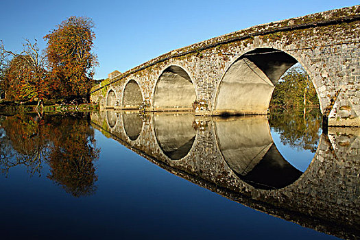 桥,上方,河,基尔肯尼郡,爱尔兰