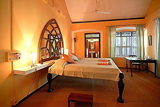 卧室,时尚酒店,安静,喀拉拉,印度,印度南部