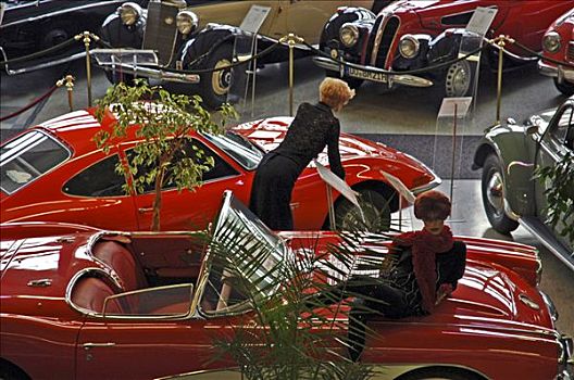 红色,跑车,人体模型,老爷车,博物馆,多特蒙德,北莱茵威斯特伐利亚,德国