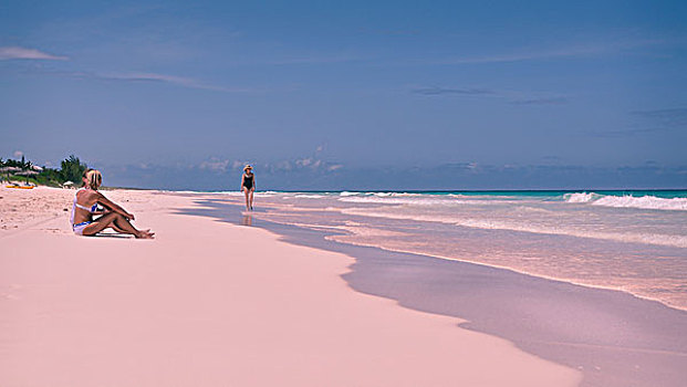 巴哈马群岛,粉红色沙滩,-还原真实色彩