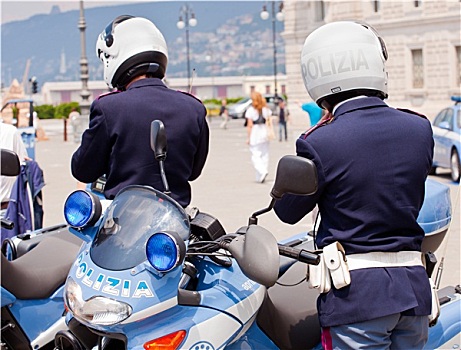 意大利,警察,摩托车