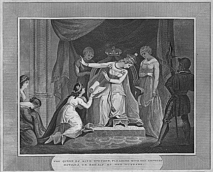 女王,国王,恳求,皇后,丈夫,1838年,艺术家,未知