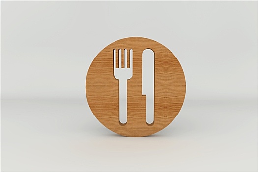 木质,餐馆,标识