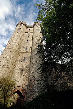 城堡,遗址,靠近,地区,莱茵兰普法尔茨州,德国,欧洲