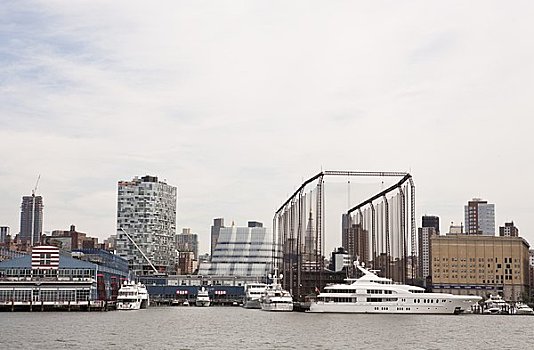 码头,建筑,曼哈顿,纽约,美国