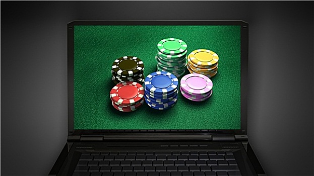 赌博,展示,笔记本电脑,显示屏