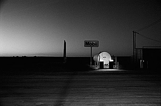 汽油,车站,日落,澳大利亚,八月,2005年