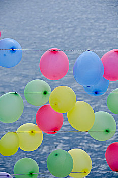 气球,亚洲,博斯普鲁斯海峡,伊斯坦布尔,土耳其