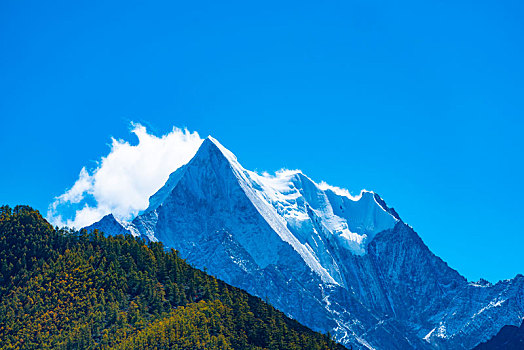 稻城亚丁秋色,秋季风光,高原雪山摄影,四川,甘孜州,秋天风景,自然风光摄影,仙乃日,央迈勇,夏诺多吉,三大神山,2020年