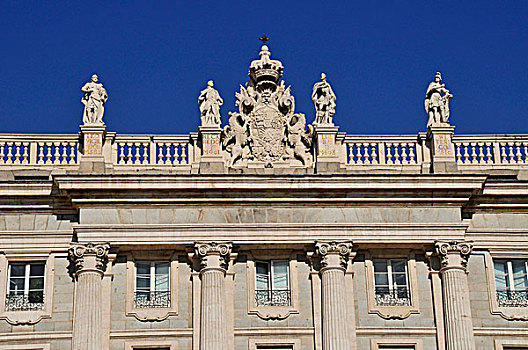 特写,建筑,皇宫,马德里,西班牙,伊比利亚半岛,欧洲