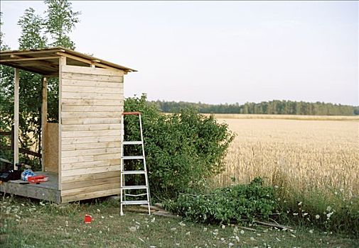 小屋,地点