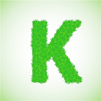 草,字母k