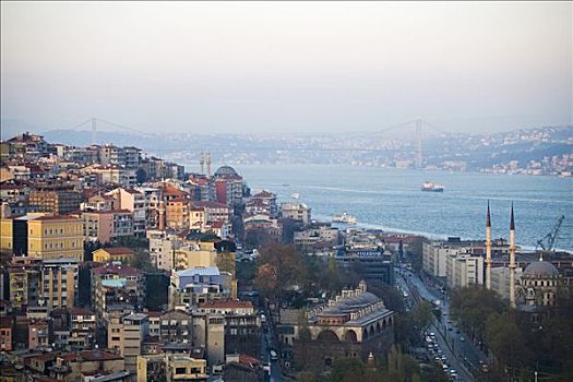 风景,时尚,博斯普鲁斯海峡,桥,伊斯坦布尔
