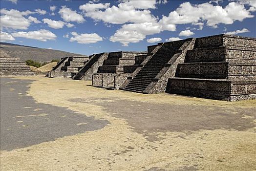 庙宇,道路,死亡,特奥蒂瓦坎,墨西哥