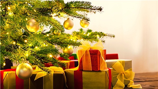 圣诞树,装饰,礼物