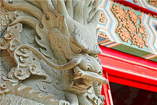 中国龙,雕塑,庙宇