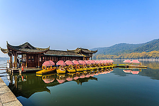 杭州,西湖,美景,风景