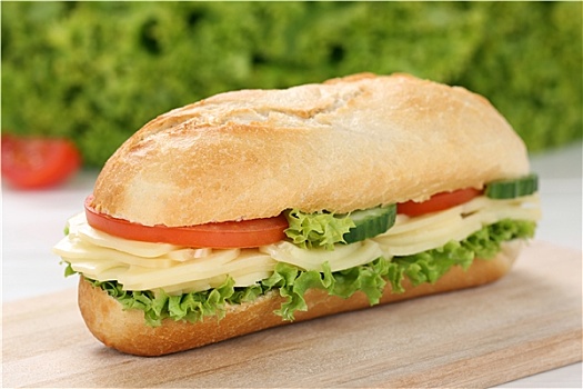 三明治,法棍面包