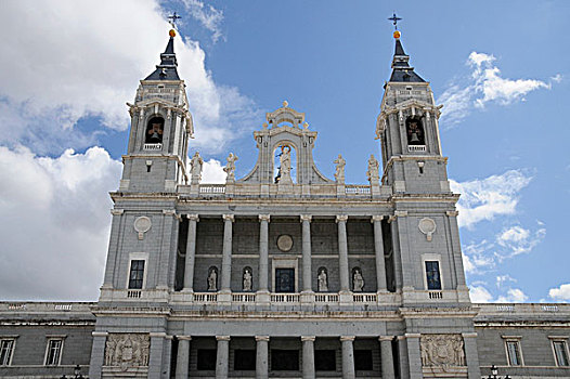 大教堂,玛丽亚,广场,老城,马德里,西班牙,南欧