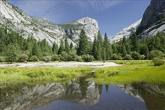 镜湖,优胜美地国家公园,加利福尼亚,美国