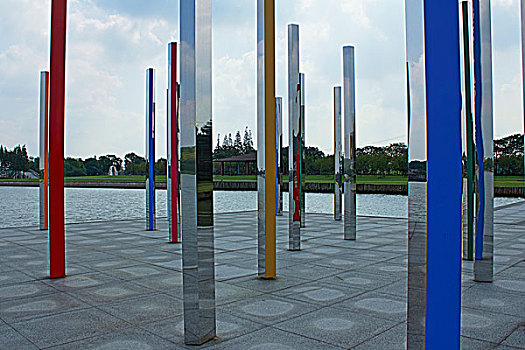 上海佘山月湖雕塑公园风光