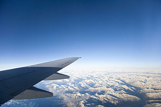 飞机,飞跃,落基山脉,不列颠哥伦比亚省,加拿大