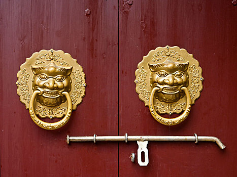 门,旋钮,西递,安徽,中国