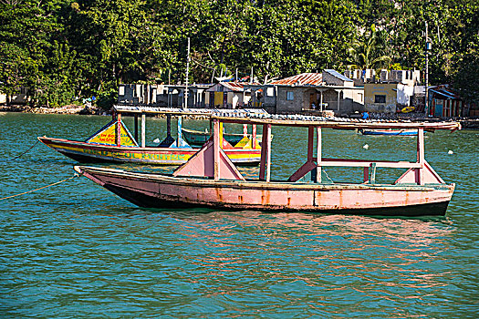 小,渔船,海地,加勒比