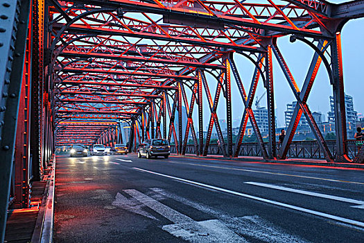 外白渡桥上海优秀历史建筑上海地标城市风光