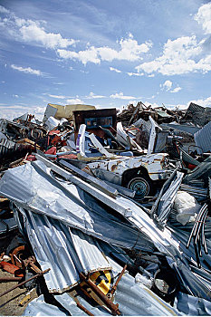 金属,废物堆,萨斯喀彻温,加拿大