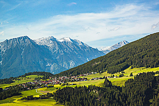 奥地利阿尔卑斯山风光