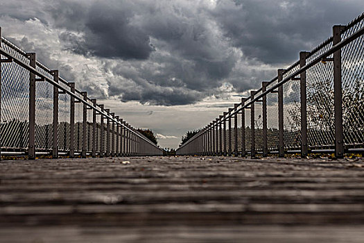 木桥,铁,栏杆