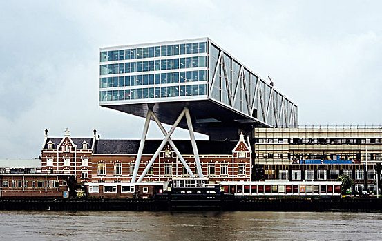 建筑,鹿特丹,荷兰南部,荷兰,欧洲