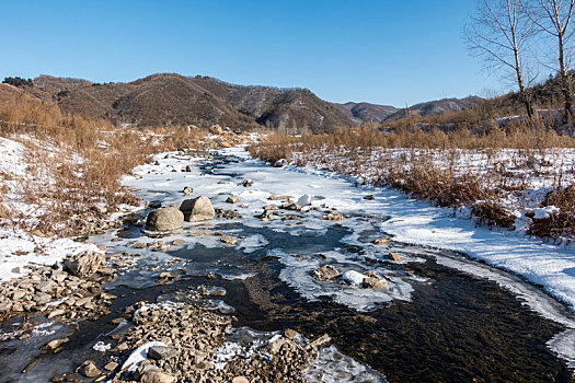 乡村,雪景