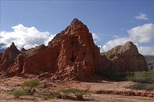 红色,砂岩构造,萨尔塔省,阿根廷,南美
