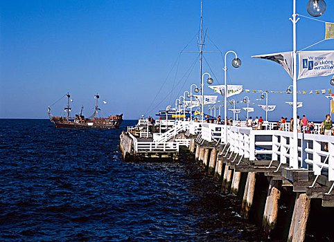 码头,波罗的海,波兰